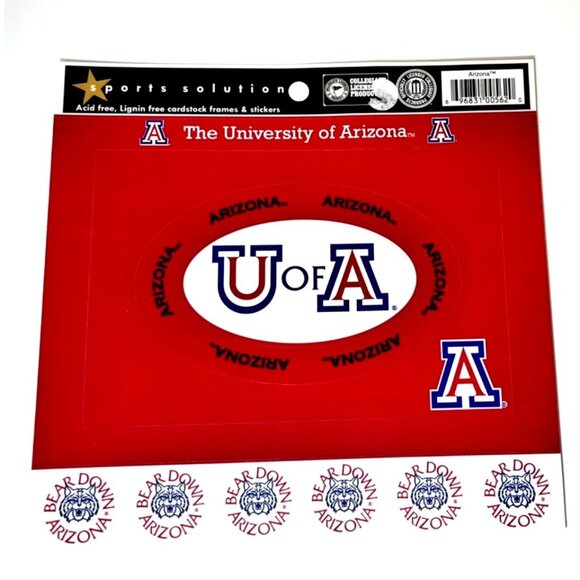 University of Arizona Wildcats NCAA Cardstock Sticker Frame - Picture 1 of 4
